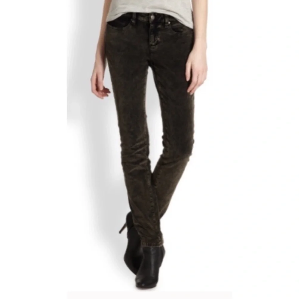 Eileen Fisher Acid Washed Velveteen Skinny Jeans - Picture 4 of 16